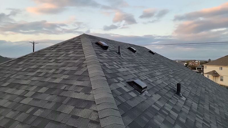 a fully repaired roof following a hail damage roof insurance claim